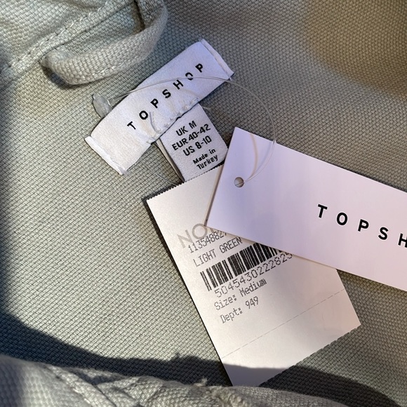 NWT Topshop Topshop oversized lightweight shacket with woven label - Picture 11 of 14